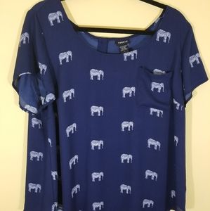 Elephant pocket blouse